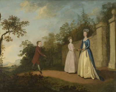 Mary y Emmette Pettener y Master Partridge, c.1770 de British School
