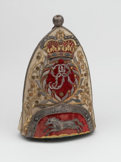 Gorra de granadero de oficial, 65º Regimiento de Infantería, c.1758 de British School