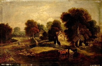 Old Mill, Norwich, Norfolk (óleo sobre lienzo) de British School