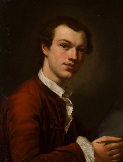 Retrato de un artista, posiblemente un autorretrato de British School