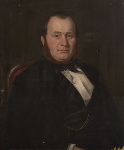 Retrato de un desconocido, c.1840 (óleo sobre lienzo) de British School