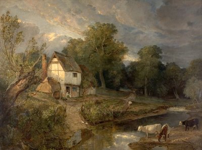 Ringland Hills, Costessy, Norwich (óleo sobre lienzo) de British School