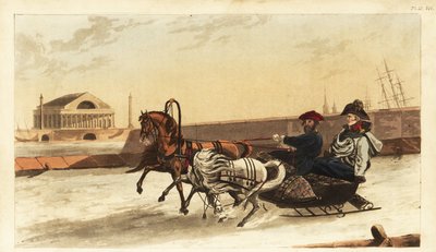 Trineo utilizado en invierno por el emperador Alejandro de Rusia de British School