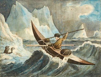 La caza de la foca (acuarela) de British School