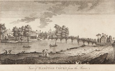 Vista de Hampton Court desde el río de British School
