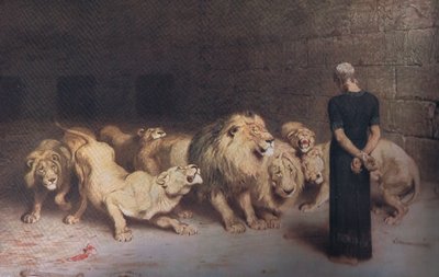 Daniel en el foso de los leones, Bibbys Annual de Briton (after) Riviere