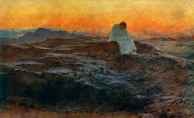 Cristo en el desierto, 1898 de Briton Riviere