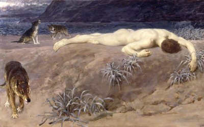 Héctor el Muerto de Briton Riviere
