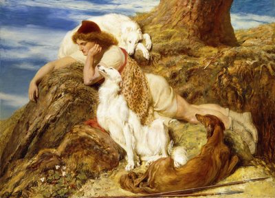 Endimión "¡Ah! bien-a-día, ¿Por qué debería nuestro joven Endimión languidecer?"-Keats de Briton Riviere