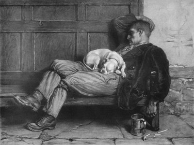 ¡Deja que los perros duerman! de Briton Riviere