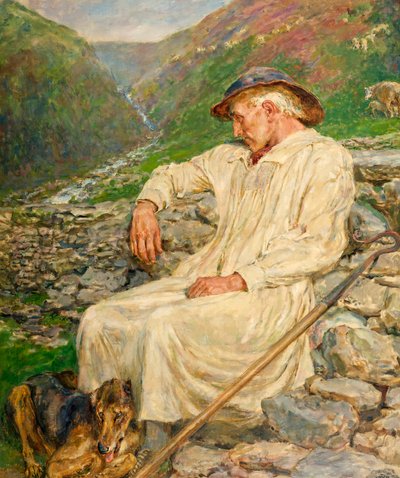 Miguel y el Redil Inacabado, 1920 de Briton Riviere