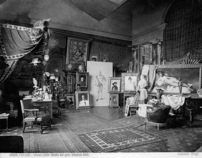 Estudio del pintor florentino Edoardo Gelli de Brogi Brogi
