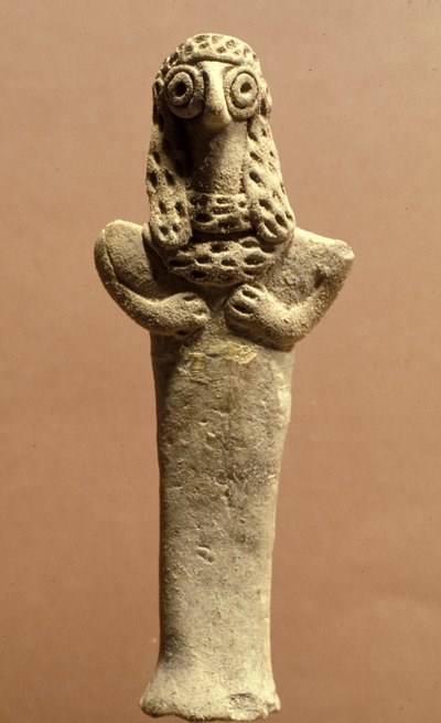 Figurilla de Asera, Cananea, 999-600 a.C. (arcilla) de Bronze Age