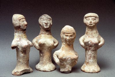 Figurillas de Asera, Cananea, 999-600 a.C. (arcilla) de Bronze Age