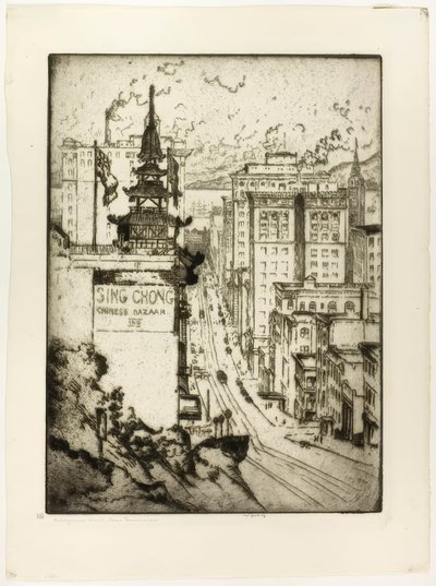 Calle California, San Francisco de Bror Julius Olsson Nordfeldt