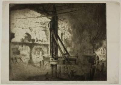 Chicago - Convertidores Bessemer, Illinois Steel Co. de Bror Julius Olsson Nordfeldt