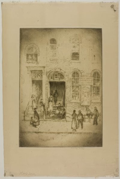 Chicago - Pequeña Italia, Grand Ave de Bror Julius Olsson Nordfeldt