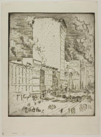 Chicago - Calle State de Bror Julius Olsson Nordfeldt