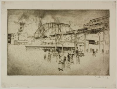 Chicago - Woodlawn, calle 63 y Jackson Park de Bror Julius Olsson Nordfeldt