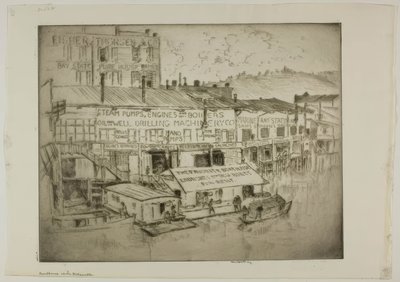 La casa del barco en el Willamette de Bror Julius Olsson Nordfeldt