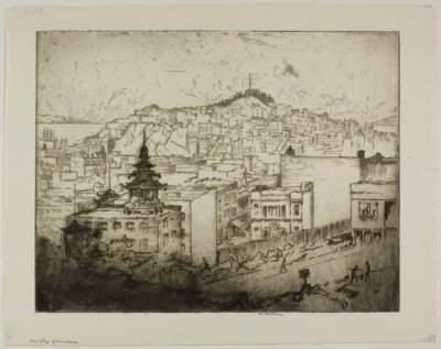 El límite de Chinatown de Bror Julius Olsson Nordfeldt