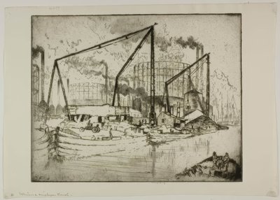 El canal de Illinois y Michigan de Bror Julius Olsson Nordfeldt