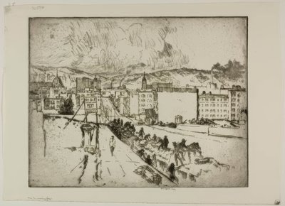 La niebla que se aproxima de Bror Julius Olsson Nordfeldt