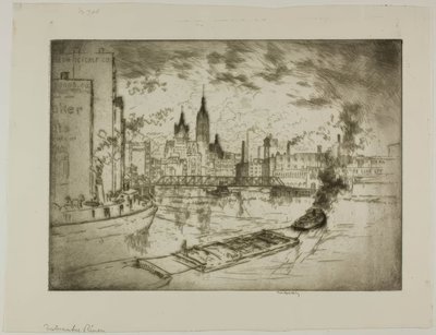 El río Milwaukee de Bror Julius Olsson Nordfeldt