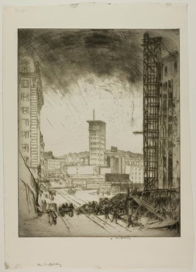 El andamio de Bror Julius Olsson Nordfeldt