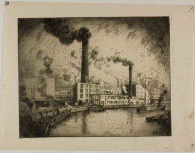 Sin título (South Deering - Margen izquierda) de Bror Julius Olsson Nordfeldt