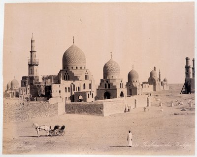 Egipto: la tumba de los kalives - fotografía de los Hermanos Zangali, finales del siglo XIX de Brothers Zangaki