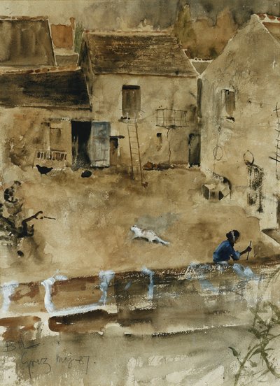 Un patio en Grez-Sur-Loing de Bruno Andreas Liljefors