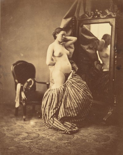 [Desnudo ante un espejo] de Bruno Braquehais