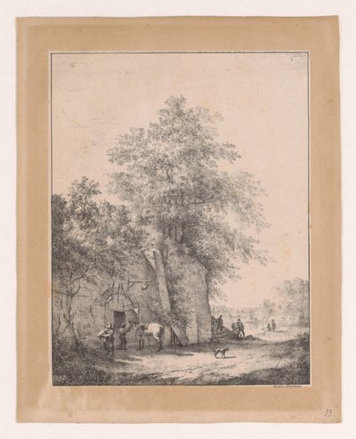 paisaje con posada Paisajes (título de la serie) de Bruno van Straaten (I)