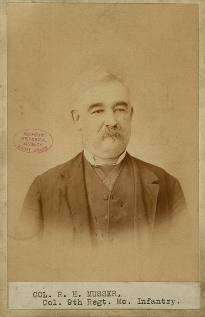 Richard H. Musser, Coronel, 9ª Infantería de Missouri (Confederada) de Brunswick J. Sharer