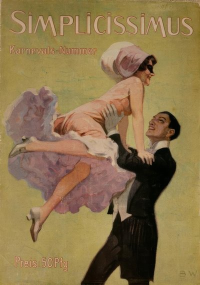 Pareja bailando de Brynolf Wennerberg