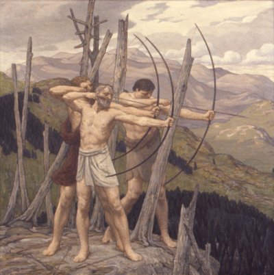 Los Arqueros, 1917 de Bryson Burroughs