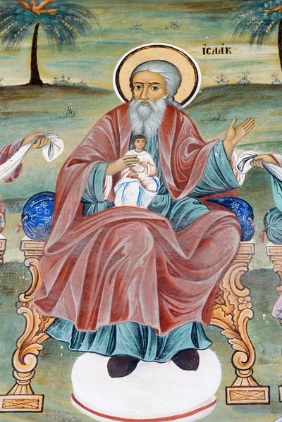 Bulgaria, Monasterio de Rila, fresco en la iglesia de la Natividad de la Virgen de Bulgarian School