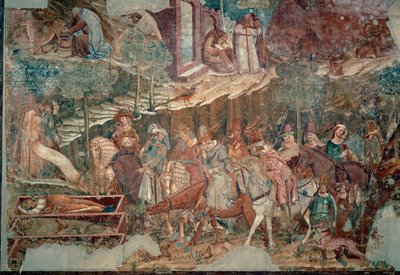 Triunfo de la Muerte ... (fresco) de Buonamico Buffalmacco
