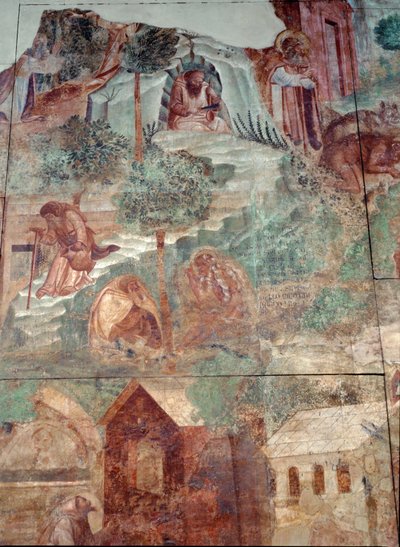 Triunfo de la Muerte ... (fresco) de Buonamico Buffalmacco
