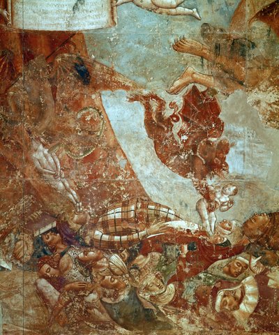 Triunfo de la Muerte, fresco ... (fresco) de Buonamico Buffalmacco