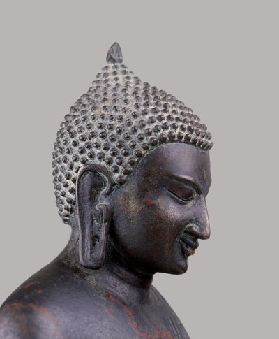 Cabeza de un Buda, estilo Clásico Pagan (siglo XI-XIV) de Burmese School
