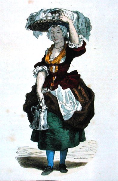 Vendedor de crema en 1774 de Burn (fl.1840 60) Smeeton