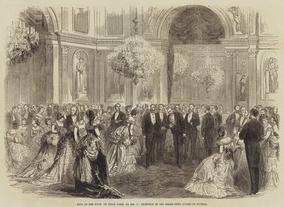 Baile en el Hotel de Ville, París, el 17 de febrero, Recepción del Gran Duque Alberto de Austria de Burn Smeeton