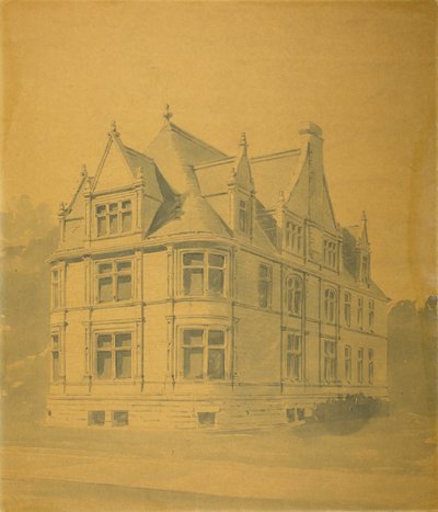 Casa de William J. Goudy, Chicago, Illinois, Perspectiva de Burnham and Root