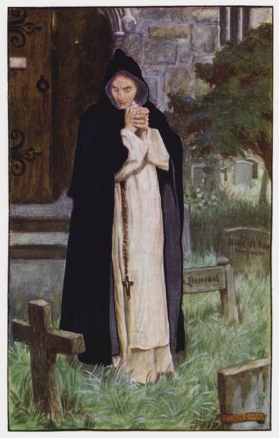Ilustración para El Claustro y El Hogar de Charles Reade de Byam (after) Shaw