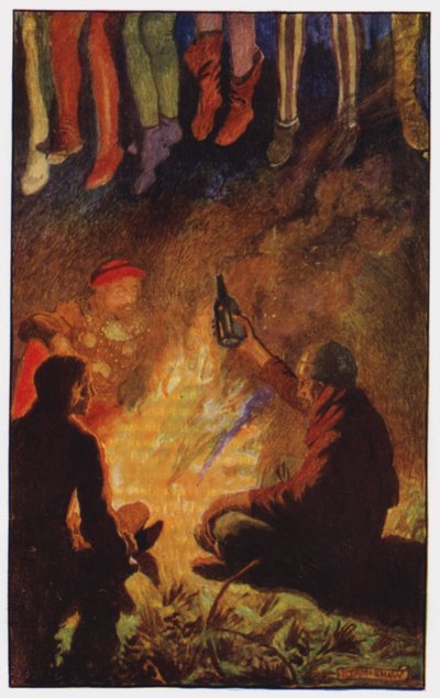 Ilustración para El Claustro y El Hogar de Charles Reade de Byam (after) Shaw