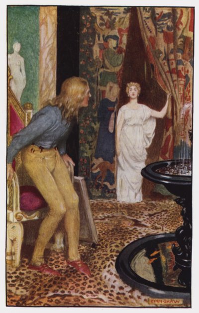 Ilustración para El claustro y la chimenea de Charles Reade de Byam (after) Shaw