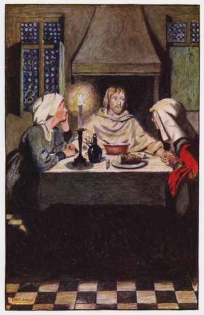 Ilustración para The Cloister and The Hearth de Charles Reade de Byam (after) Shaw