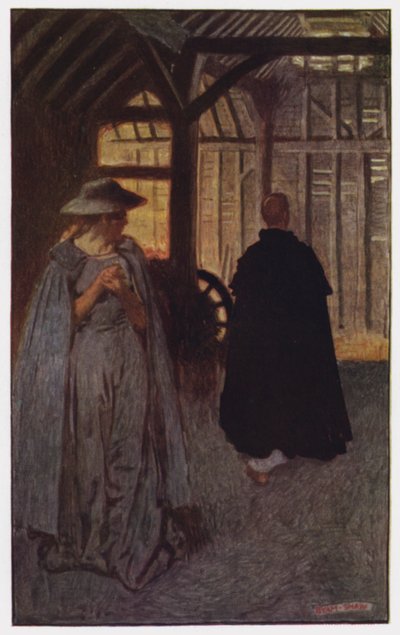 Ilustración para The Cloister and The Hearth de Charles Reade de Byam (after) Shaw